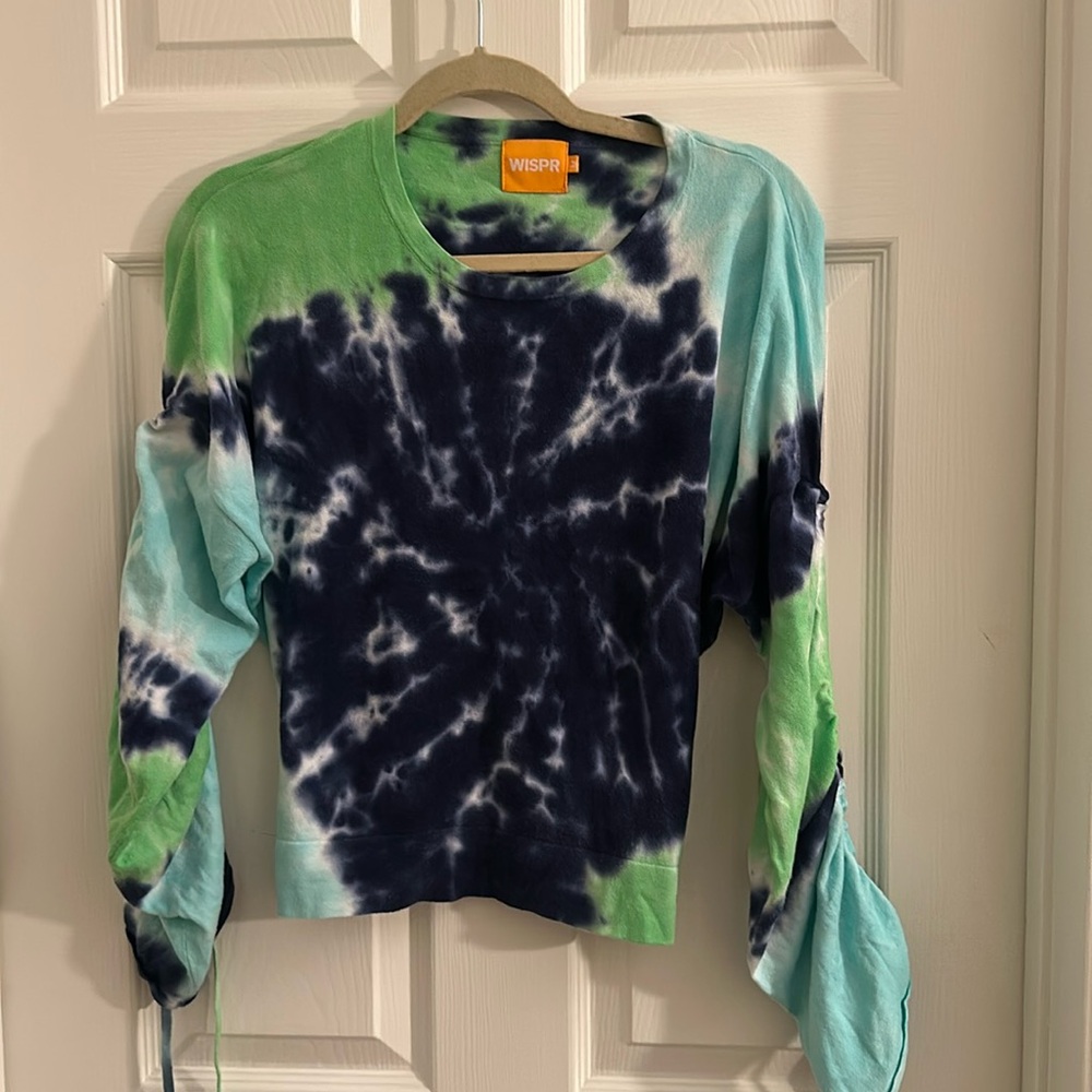 Wispr tie dye long sleeve top
